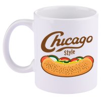 Chicago Style Hot Dog Summer 11oz C Handle Ceramic Mug