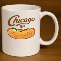 Chicago Style Hot Dog Summer 11oz C Handle Ceramic Mug