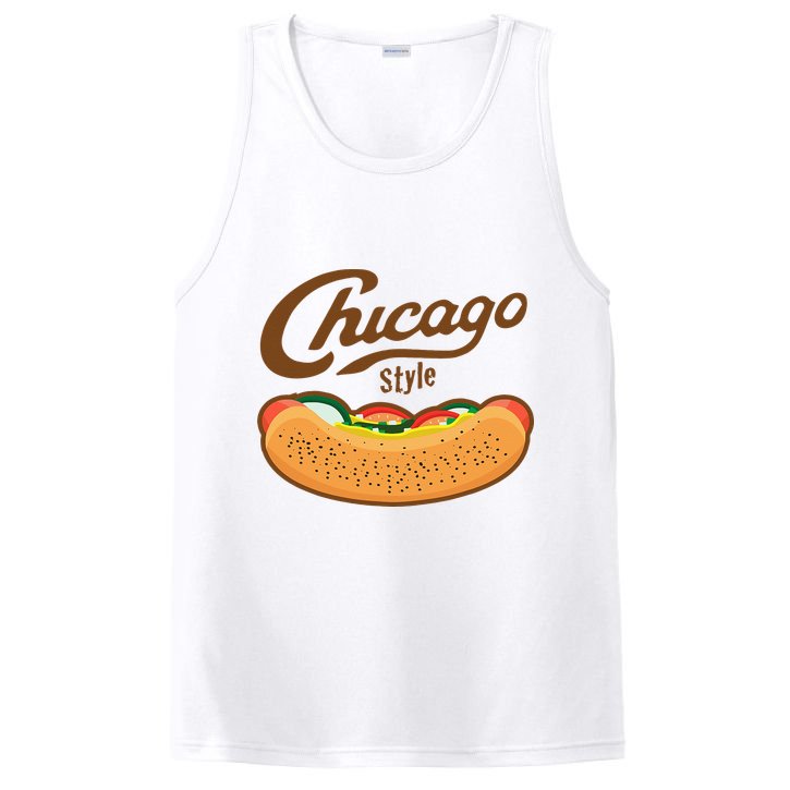Chicago Style Hot Dog Summer PosiCharge Competitor Tank