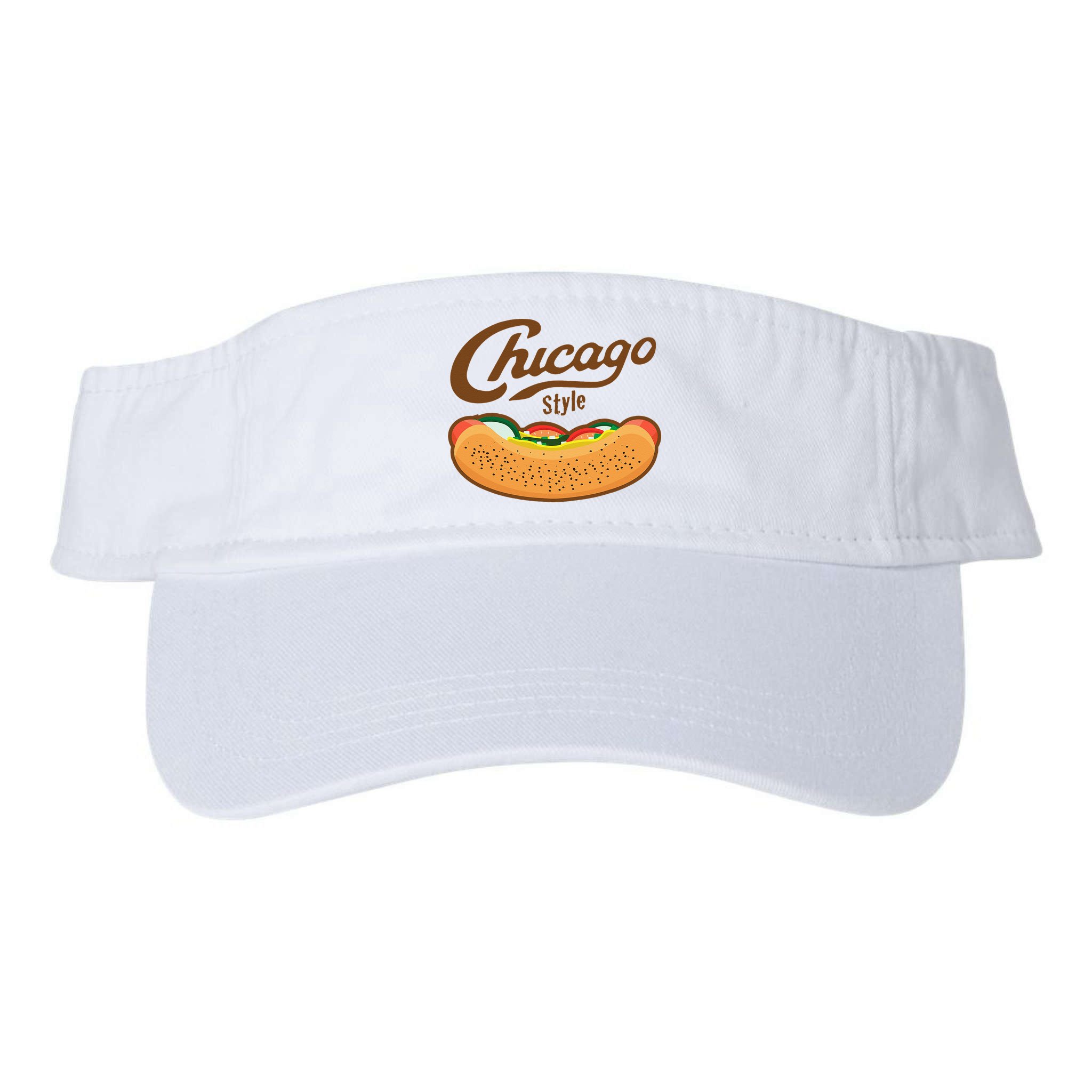 Chicago Style Hot Dog Summer Visor