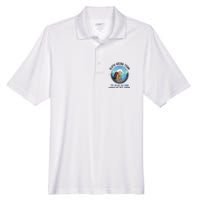 Cute Sloth Hiking Team Relax We Will Get There Gift Sloth Hiking Men's Origin Performance Pique Polo