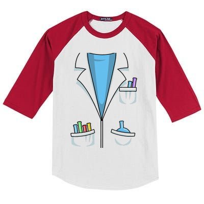 Cute Scientist Halloween Costume Chemist Science Gift Kids Colorblock Raglan Jersey