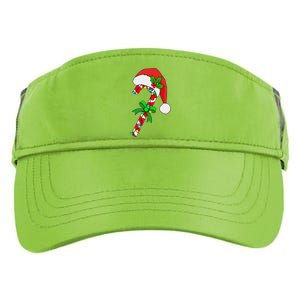 Christmas Santa Hat Candy Cane Adult Drive Performance Visor