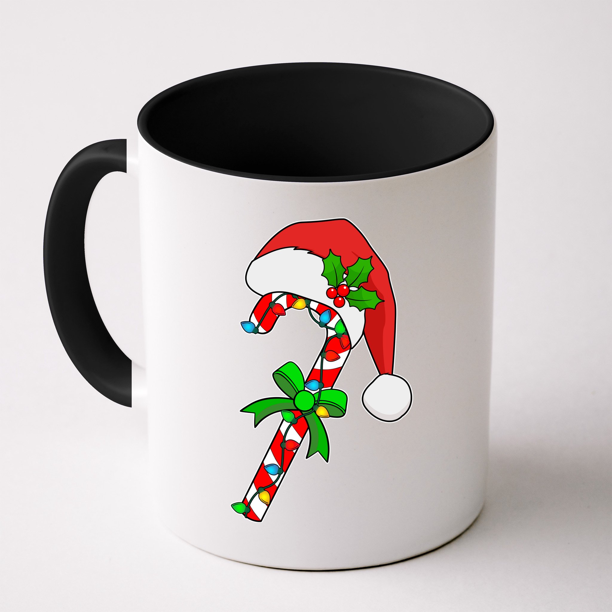 Christmas Santa Hat Candy Cane Mug