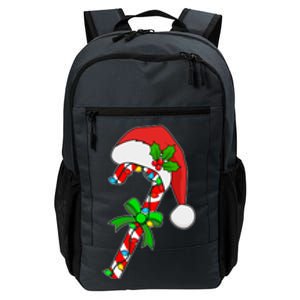 Christmas Santa Hat Candy Cane Daily Commute Backpack