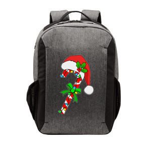 Christmas Santa Hat Candy Cane Vector Backpack