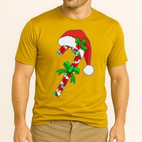 Christmas Santa Hat Candy Cane Performance Shirt