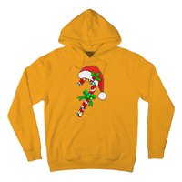 Christmas Santa Hat Candy Cane Hoodie