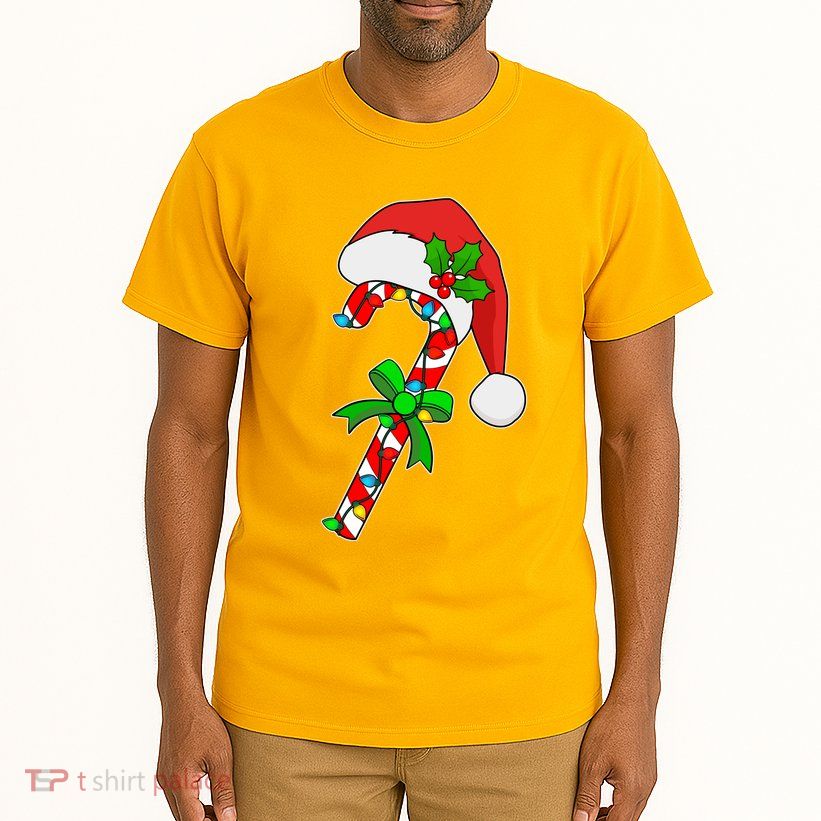 Christmas Santa Hat Candy Cane Tall T-Shirt
