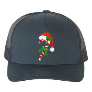 Christmas Santa Hat Candy Cane Yupoong Adult 5-Panel Trucker Hat