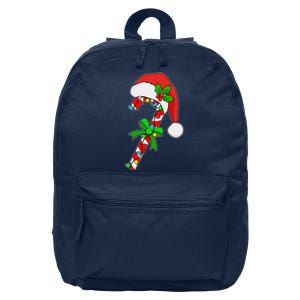 Christmas Santa Hat Candy Cane 16 in Basic Backpack