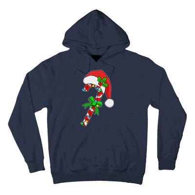 Christmas Santa Hat Candy Cane Tall Hoodie