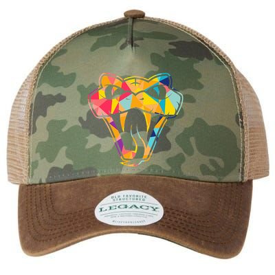 Colorful Snake Head Serpent Legacy Tie Dye Trucker Hat