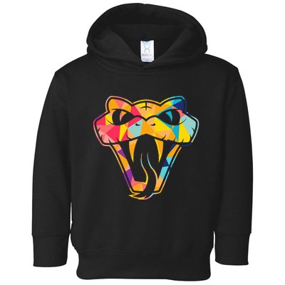 Colorful Snake Head Serpent Toddler Hoodie