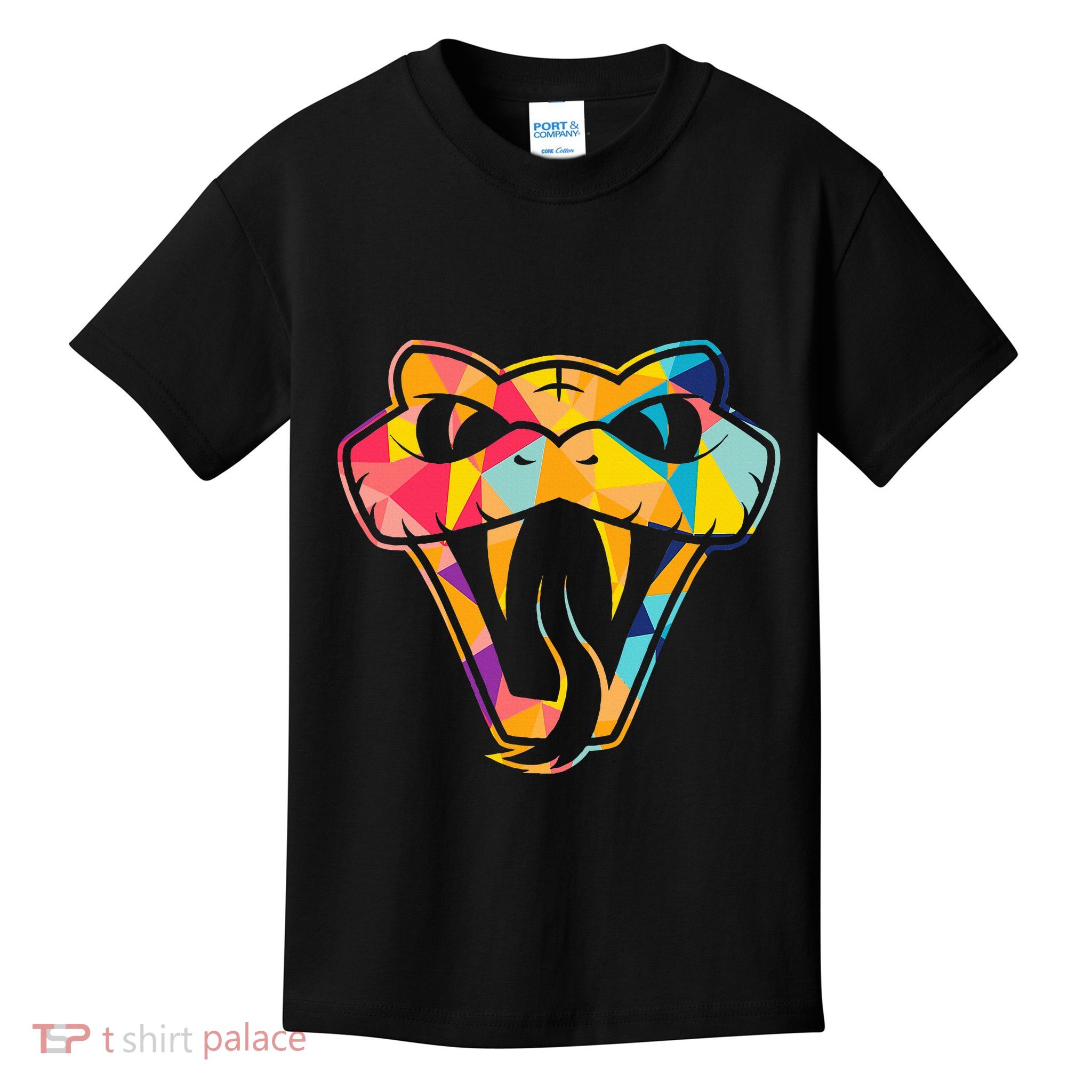 Colorful Snake Head Serpent Kids T-Shirt