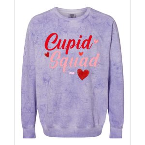 Cupid Squad Hearts Funny Valentine's Day Gifts For Group Colorblast Crewneck Sweatshirt