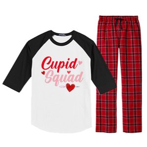 Cupid Squad Hearts Funny Valentine's Day Gifts For Group Raglan Sleeve Pajama Set