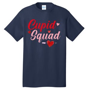 Cupid Squad Hearts Funny Valentine's Day Gifts For Group Tall T-Shirt