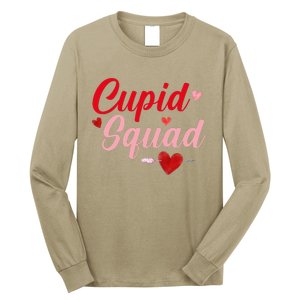 Cupid Squad Hearts Funny Valentine's Day Gifts For Group Long Sleeve Shirt