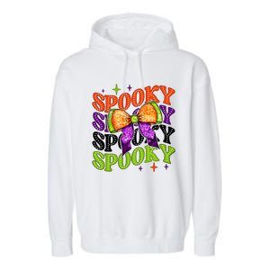 Coquette Spooky Halloween Bow Garment-Dyed Fleece Hoodie