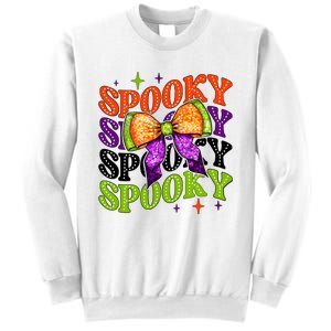 Coquette Spooky Halloween Bow Sweatshirt