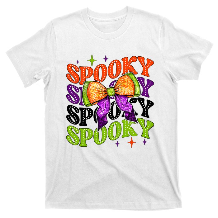 Coquette Spooky Halloween Bow T-Shirt