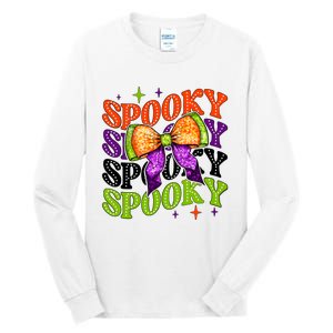 Coquette Spooky Halloween Bow Tall Long Sleeve T-Shirt