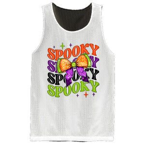 Coquette Spooky Halloween Bow Mesh Reversible Basketball Jersey Tank