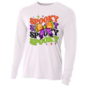 Coquette Spooky Halloween Bow Cooling Performance Long Sleeve Crew