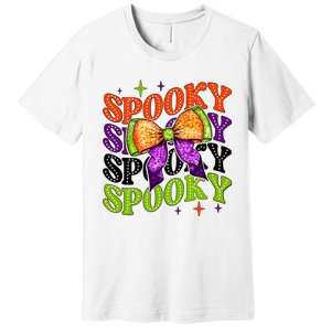 Coquette Spooky Halloween Bow Premium T-Shirt