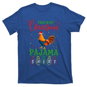 Chicken Santa Hat Xmas Light This Is My Christmas Pajama Gift T-Shirt