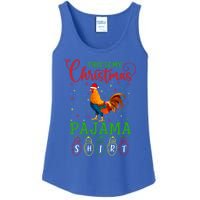 Chicken Santa Hat Xmas Light This Is My Christmas Pajama Gift Ladies Essential Tank