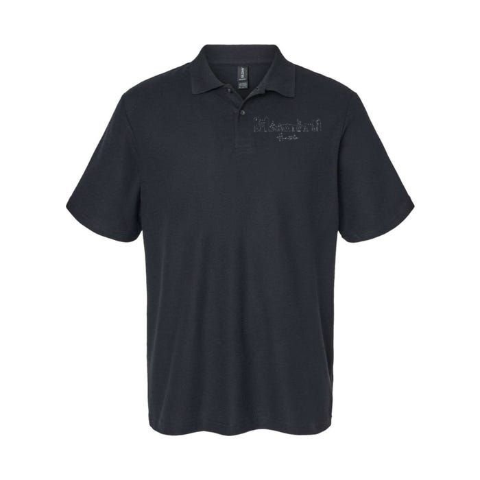 City Skyline Huntsville Alabama Softstyle Adult Sport Polo