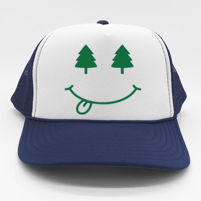 Christmas Smiley Holiday Trucker Hat