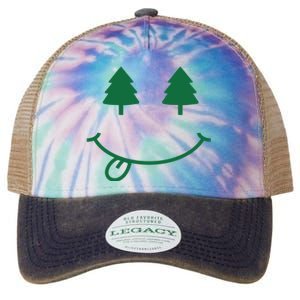 Christmas Smiley Holiday Legacy Tie Dye Trucker Hat