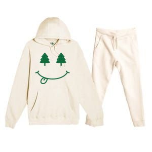 Christmas Smiley Holiday Premium Hooded Sweatsuit Set