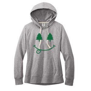 Christmas Smiley Holiday Women's Fleece Hoodie