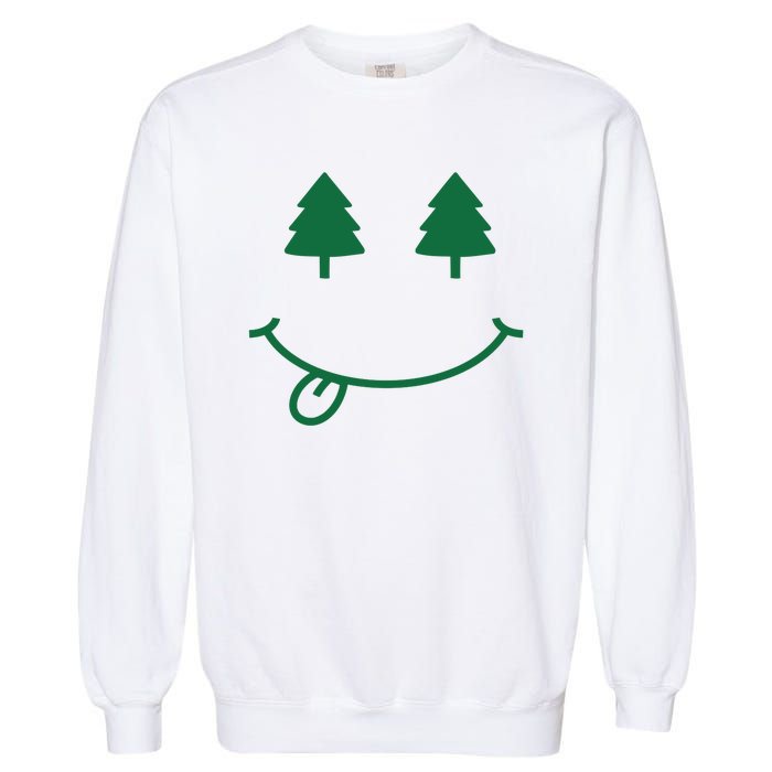 Christmas Smiley Holiday Garment-Dyed Sweatshirt