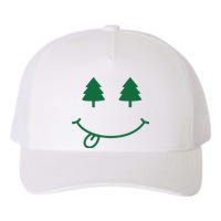 Christmas Smiley Holiday Yupoong Adult 5-Panel Trucker Hat