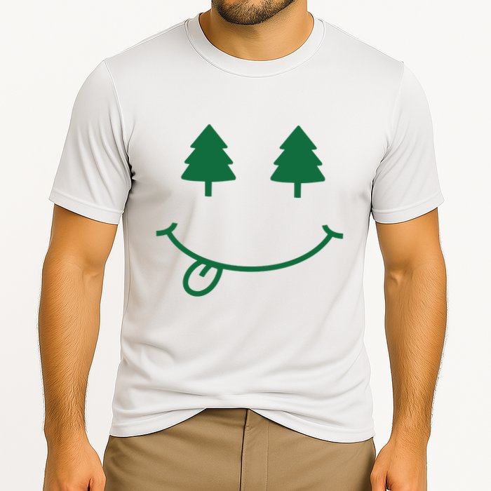 Christmas Smiley Holiday Performance Shirt