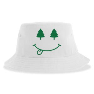 Christmas Smiley Holiday Sustainable Bucket Hat