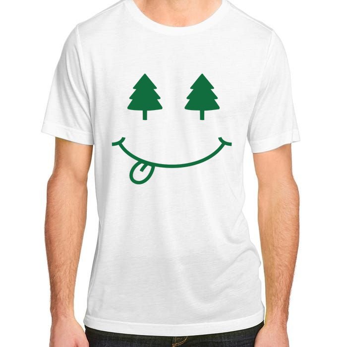 Christmas Smiley Holiday Adult ChromaSoft Performance T-Shirt