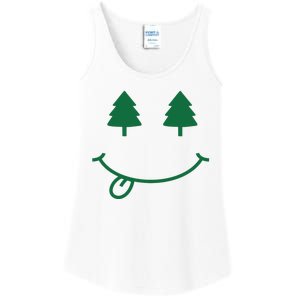 Christmas Smiley Holiday Ladies Essential Tank