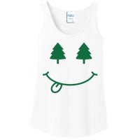 Christmas Smiley Holiday Ladies Essential Tank