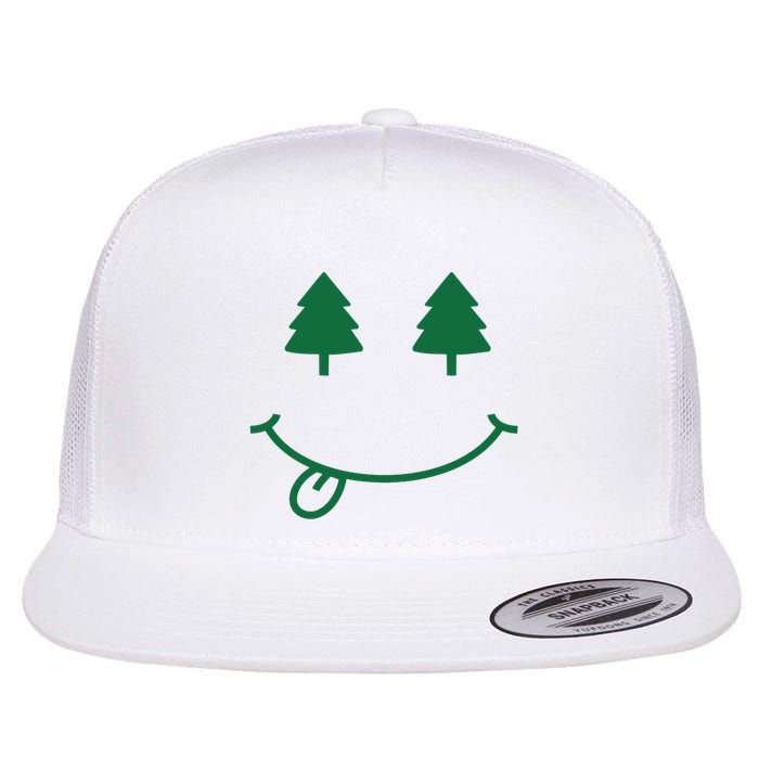 Christmas Smiley Holiday Flatbill Hat