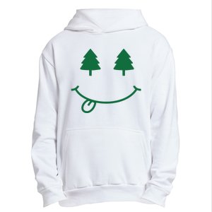 Christmas Smiley Holiday Urban Pullover Hoodie