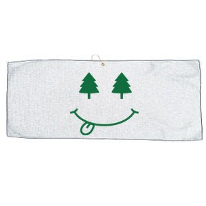 Christmas Smiley Holiday Large Microfiber Waffle Golf Towel