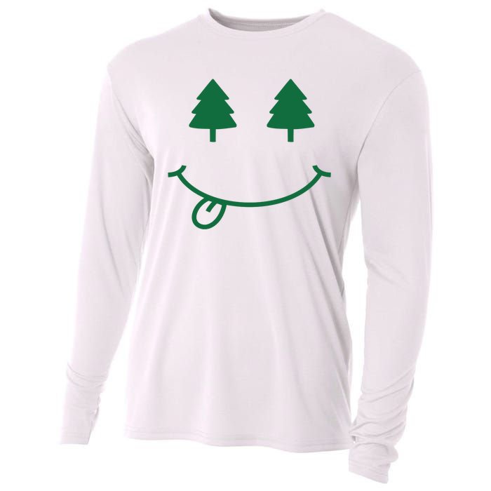 Christmas Smiley Holiday Cooling Performance Long Sleeve Crew