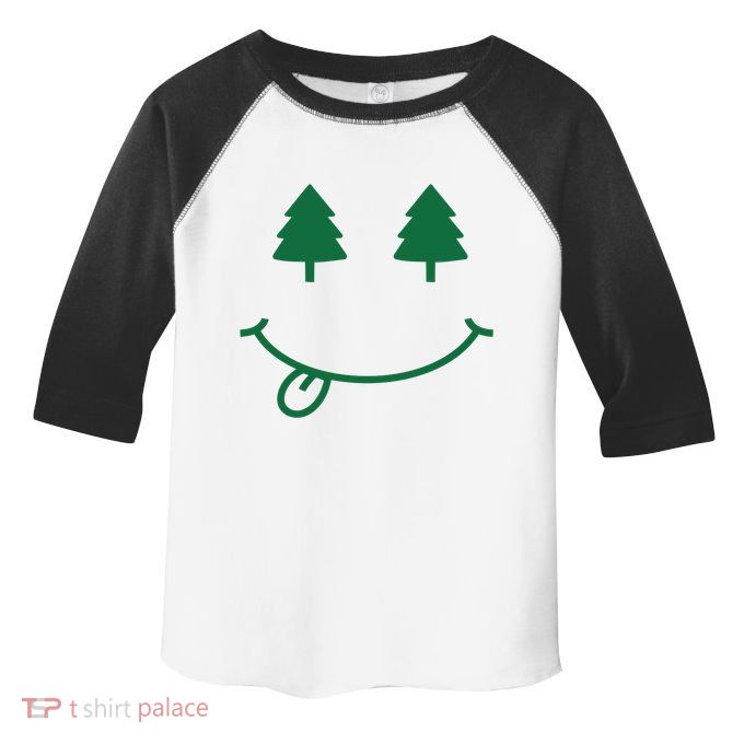 Christmas Smiley Holiday Toddler Fine Jersey T-Shirt