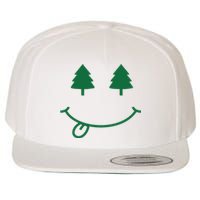 Christmas Smiley Holiday Wool Snapback Cap